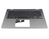 0KNB0-F621GE00 Original Asus Tastatur inkl. Topcase DE (deutsch) schwarz/silber mit Backlight