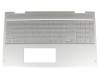 L22411-041 Original HP Tastatur inkl. Topcase DE (deutsch) silber/silber mit Backlight