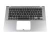 Tastatur inkl. Topcase DE (deutsch) schwarz/silber mit Backlight original für Asus VivoBook S14 S430UF-EB846T