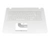 Tastatur inkl. Topcase DE (deutsch) weiß/weiß original für Asus VivoBook 17 X705MA