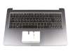 Tastatur inkl. Topcase DE (deutsch) schwarz/grau mit Backlight original für Asus VivoBook Pro 15 N580GD-E4288T