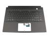 Tastatur inkl. Topcase DE (deutsch) schwarz/schwarz mit Backlight original für Asus ROG Zephyrus S GX502GV