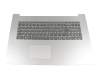 PK1313F2A19 Original LCFC Tastatur inkl. Topcase DE (deutsch) grau/silber