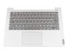 5CB0S18543 Original Lenovo Tastatur inkl. Topcase DE (deutsch) grau/silber mit Backlight