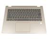 SN20M61690 Original Lenovo Tastatur inkl. Topcase DE (deutsch) grau/gold mit Backlight