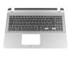 0KNB0-5100GE00 Original Asus Tastatur inkl. Topcase DE (deutsch) schwarz/silber