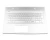 Tastatur inkl. Topcase DE (deutsch) silber/silber mit Backlight original für HP Envy 17-bw0000