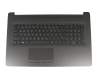 6070B1308103 Original HP Tastatur inkl. Topcase DE (deutsch) schwarz/schwarz (DVD, Optik "gebürstet")