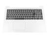 Tastatur inkl. Topcase DE (deutsch) grau/weiß original für Lenovo IdeaPad 330-15IGM (81D1/81FN)