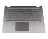 Tastatur inkl. Topcase DE (deutsch) grau/grau mit Backlight original für Lenovo Yoga 530-14IKB (81FQ)