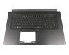 Tastatur inkl. Topcase DE (deutsch) schwarz/schwarz mit Backlight original für Acer Aspire 7 (A717-72G)