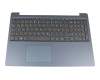 5CB0R07349 Lenovo Tastatur inkl. Topcase DE (deutsch) grau/blau