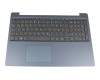 5CB0R07349 Original Lenovo Tastatur inkl. Topcase DE (deutsch) grau/blau