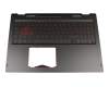 Tastatur inkl. Topcase DE (deutsch) schwarz/schwarz mit Backlight original für Acer Nitro 5 Spin (NP515-51)