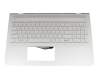 Tastatur inkl. Topcase DE (deutsch) silber/silber mit Backlight original für HP Pavilion 15-cc017ng (2HQ12EA)