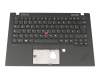 Tastatur inkl. Topcase DE (deutsch) schwarz/schwarz mit Backlight und Mouse-Stick original für Lenovo ThinkPad X1 Carbon 7th Gen (20R1/20R2)