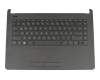 Tastatur inkl. Topcase DE (deutsch) schwarz/schwarz mesh original für HP 14-bw004la (1GR38LA)