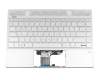 Tastatur inkl. Topcase DE (deutsch) silber/silber mit Backlight original für HP Pavilion 13-an0300