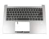 Tastatur inkl. Topcase DE (deutsch) schwarz/silber mit Backlight original für Acer Swift 3 (SF314-54G)