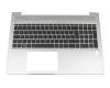 Tastatur inkl. Topcase DE (deutsch) schwarz/silber mit Backlight original für HP ProBook 450 G6
