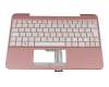 Tastatur inkl. Topcase DE (deutsch) weiß/rosé original für Asus Transformer Book T101HA