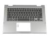 DMH2R Original Dell Tastatur inkl. Topcase DE (deutsch) schwarz/silber mit Backlight