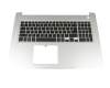 0KN4-0H5GE13 Original Dell Tastatur inkl. Topcase DE (deutsch) schwarz/silber