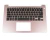 13N4-0AA0C01 Original Dell Tastatur inkl. Topcase DE (deutsch) schwarz/pink