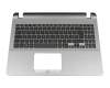 Tastatur inkl. Topcase DE (deutsch) schwarz/grau original für Asus VivoBook 15 R507UB