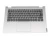 Tastatur inkl. Topcase DE (deutsch) grau/silber (ohne Hintergrundbeleuchtung) original für Lenovo IdeaPad Flex-14IML (81XG)