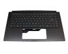 Tastatur inkl. Topcase DE (deutsch) grau/grau mit Backlight original für MSI Prestige 15 A10M/A10RC/A10SC (MS-16S3)