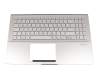 SN6580BLSG-99820-2DA Original LiteOn Tastatur inkl. Topcase DE (deutsch) silber/rosé mit Backlight