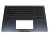 90NB0JT1-R30GE0 Original Asus Tastatur inkl. Topcase DE (deutsch) schwarz/blau mit Backlight