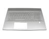 Tastatur inkl. Topcase DE (deutsch) silber/silber mit Backlight original für HP Envy 17-ce0302ng (6HZ32EA)