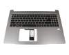 Tastatur inkl. Topcase DE (deutsch) schwarz/silber mit Backlight original für Acer Swift 3 (SF315-51G)