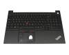 Tastatur inkl. Topcase DE (deutsch) schwarz/schwarz mit Backlight und Mouse-Stick original für Lenovo ThinkPad E15 (20RD/20RE)