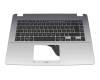Tastatur inkl. Topcase DE (deutsch) schwarz/silber original für Asus VivoBook 15 X505BP