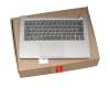 Tastatur inkl. Topcase DE (deutsch) grau/silber mit Backlight (fingerprint) original für Lenovo IdeaPad 530S-14IKB (81EU)