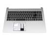Tastatur inkl. Topcase DE (deutsch) schwarz/silber mit Backlight original für Acer Aspire 5 (A515-55G)