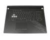 V185026JE1 Original Asus Tastatur inkl. Topcase DE (deutsch) schwarz/schwarz mit Backlight