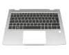 L40528-041 Original HP Tastatur inkl. Topcase DE (deutsch) schwarz/silber mit Backlight