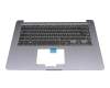 Tastatur inkl. Topcase DE (deutsch) schwarz/anthrazit original für Asus VivoBook S510NA