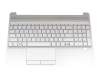 L52155-041 Original HP Tastatur inkl. Topcase DE (deutsch) silber/silber (Fingerprint)