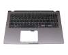 90NB0P52-R32GE0 Original Asus Tastatur inkl. Topcase DE (deutsch) schwarz/grau mit Backlight