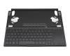 V161126KE1 Original Sunrex Tastatur inkl. Topcase DE (deutsch) schwarz/schwarz mit Backlight