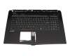 Tastatur inkl. Topcase DE (deutsch) schwarz/schwarz mit Backlight original für MSI GS73 8RF (MS-17B7)