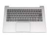 Tastatur inkl. Topcase DE (deutsch) grau/silber mit Backlight original für Lenovo IdeaPad 530S-14ARR (81H1001RGE)