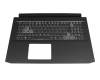 Tastatur inkl. Topcase DE (deutsch) schwarz/schwarz mit Backlight (GTX 1660/RTX 2060) original für Acer Nitro 5 (AN517-52)