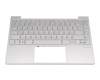 L96799-041 Original HP Tastatur inkl. Topcase DE (deutsch) silber/silber mit Backlight