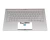 0KNB0-262HG00 Original Asus Tastatur inkl. Topcase DE (deutsch) silber/silber mit Backlight